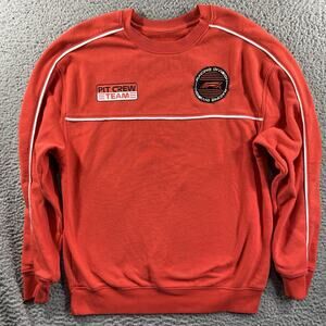 Formula 1 F1 Racing Pit Crew Team Sweatshirt Red Hybrid Apparel Mens Medium